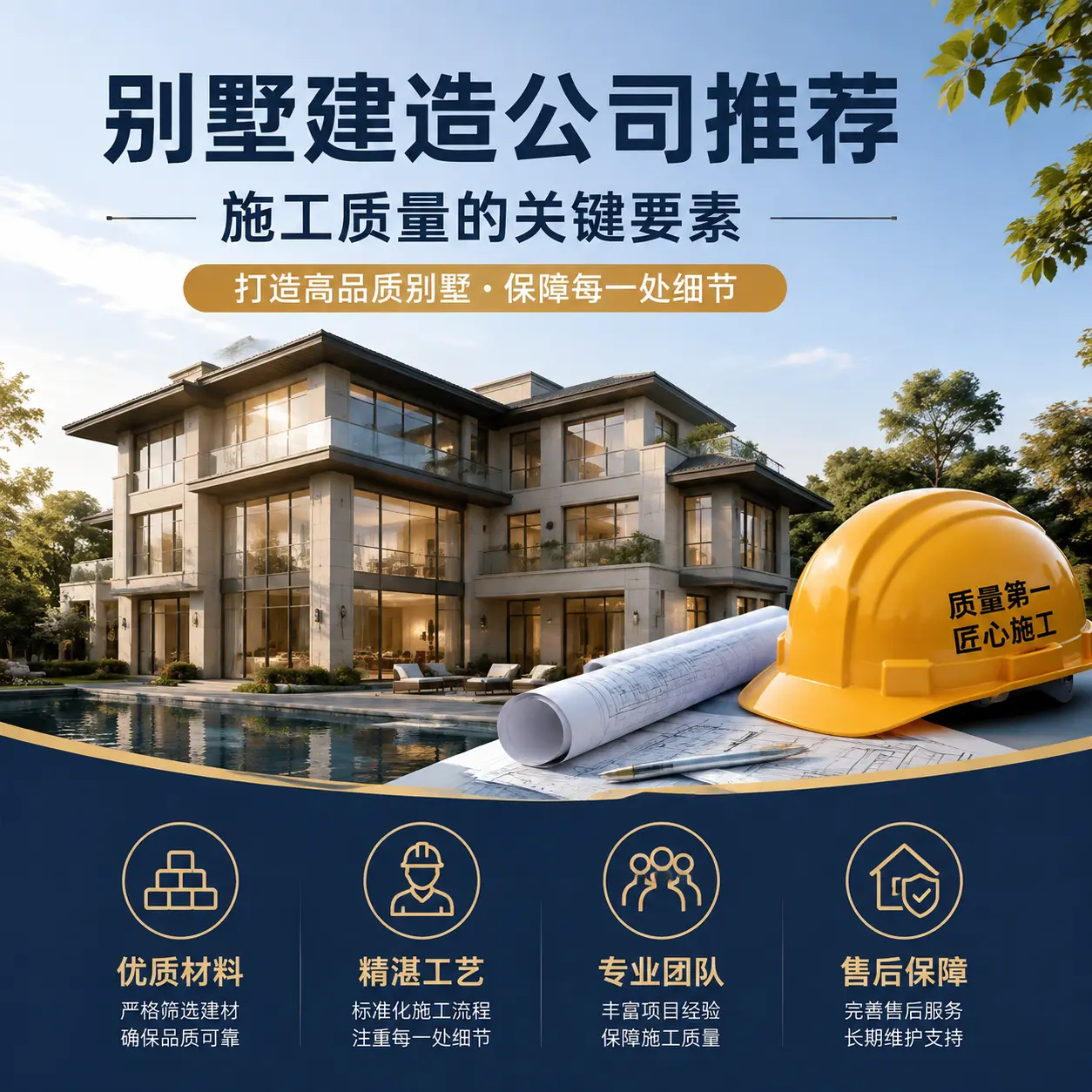 别墅建造公司推荐： 锦屏 施工质量的关键要素