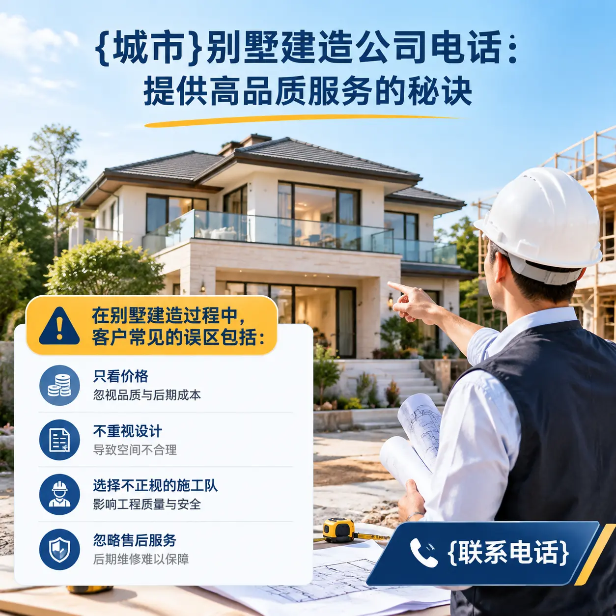 锦屏别墅建造公司电话：提供高品质服务的秘诀