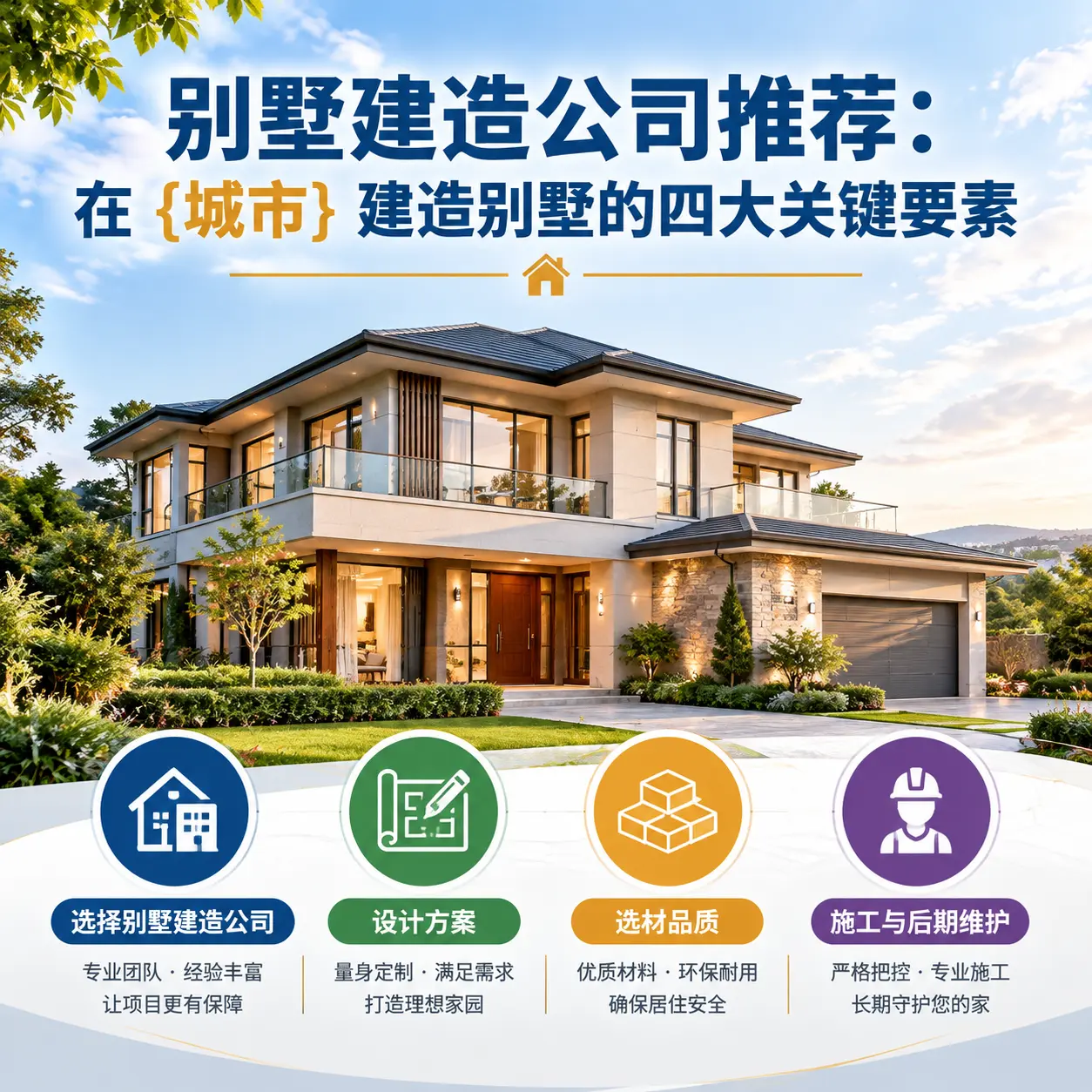 别墅建造公司推荐:在 锦屏 建造别墅的四大关键要素
