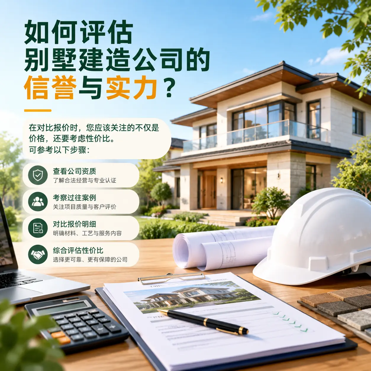 如何评估 锦屏 别墅建造公司的信誉与实力?