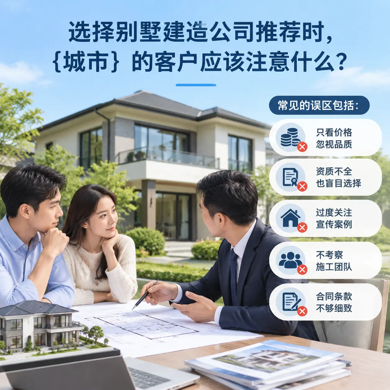 选择别墅建造公司推荐时,锦屏 的客户应该注意什么?