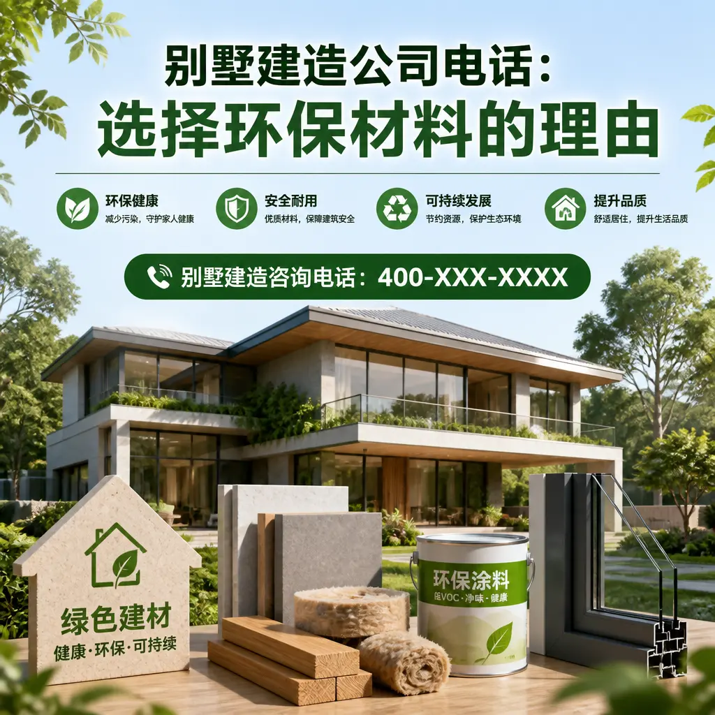 别墅建造公司电话:选择环保材料的理由