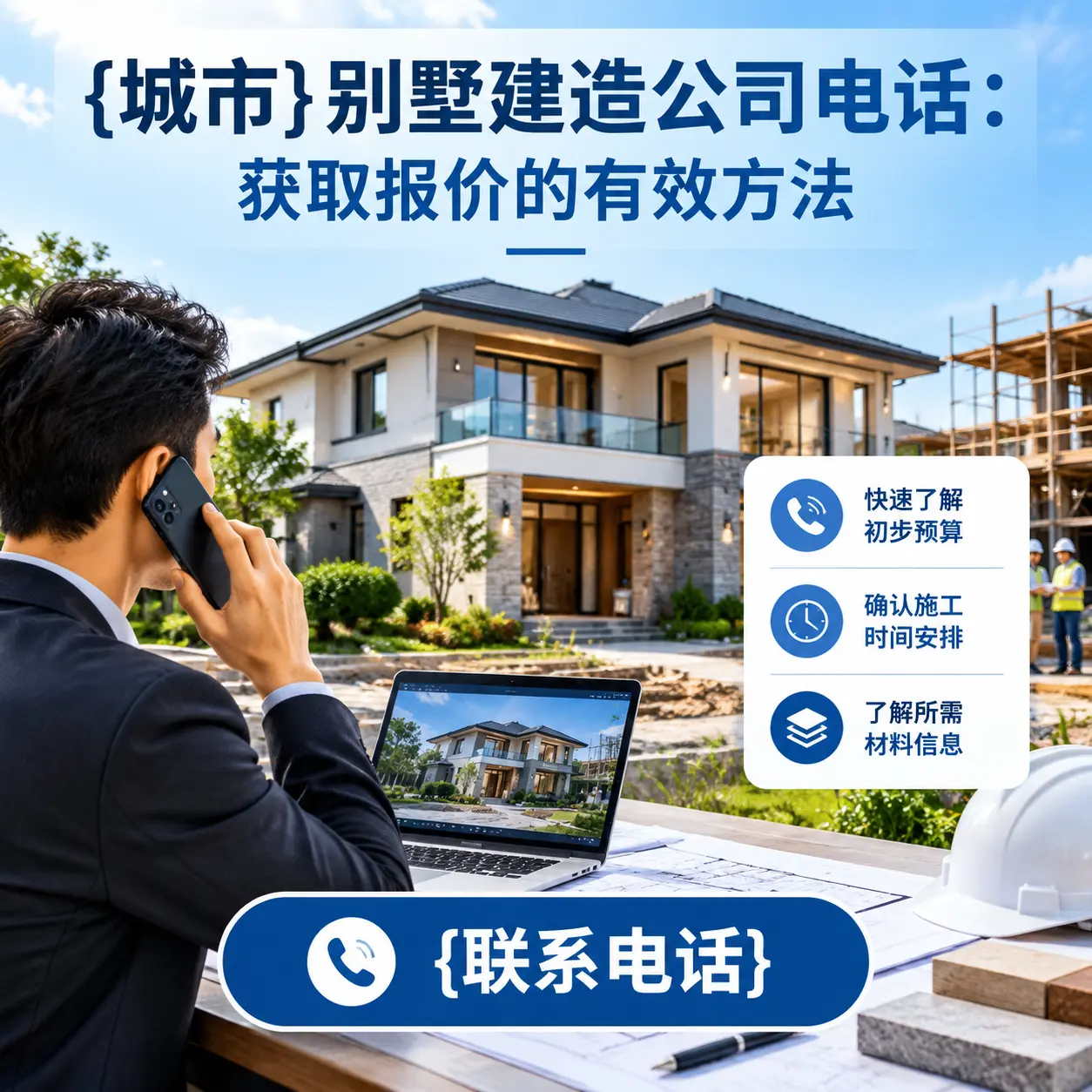 锦屏别墅建造公司电话:获取报价的有效方法